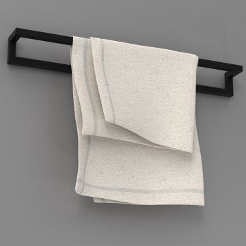 Porta asciugamani da parete  7x60 cm nero