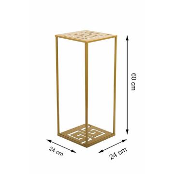 Portafiori 60x24 cm oro