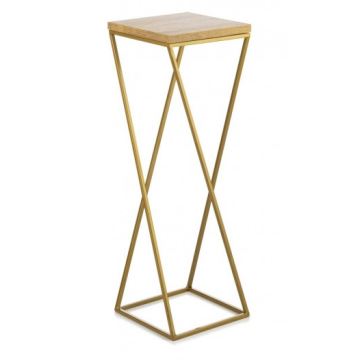 Portafiori LOFT 70x24 cm oro/marrone