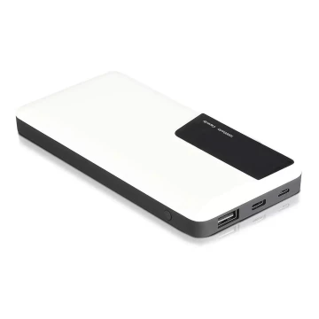 Power Bank con display 10000mAh/3,7V bianco