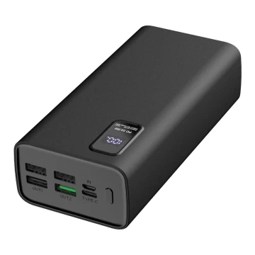 Power Bank con display LED Power Delivery 30000 mAh 3,7V nero