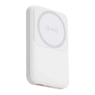 Power Bank magnetico con ricarica wireless Power Delivery 10 000mAh/20W/3,7V bianco