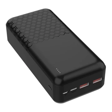 Power Bank Power Delivery 30000 mAh/22,5W/3,7V nero