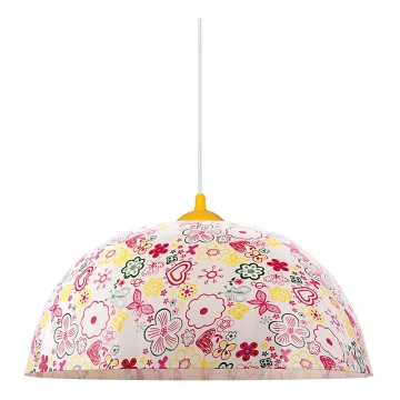 Prezent 74201 - Lampadario su filo per bambini FLOWERS 1xE27/60W/230V