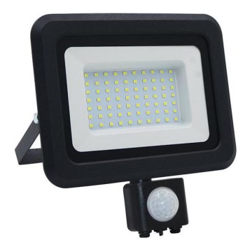 Proiettore da esterno a LED con sensore LED/50W/230V 4000K IP44 nero