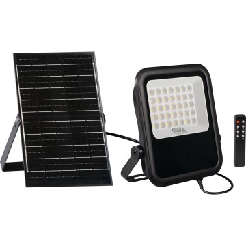 Proiettore LED dimmerabile con pannello solare e dusk sensore LED/15W/15000 mAh 3,2V IP65 + telecomando