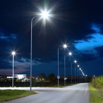 Proiettore LED dimmerabile con sensore crepuscolare e pannello solare LED/200W/20000 mAh 6500K IP65 grigio