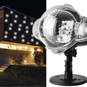 Proiettore LED natalizio da esterno LED/4W/230V IP44 bianco caldo/freddo