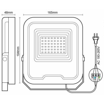 Proiettore LED RGB Dimmerabile LED/30W/230V 3000K-6500K Wi-Fi Tuya IP65