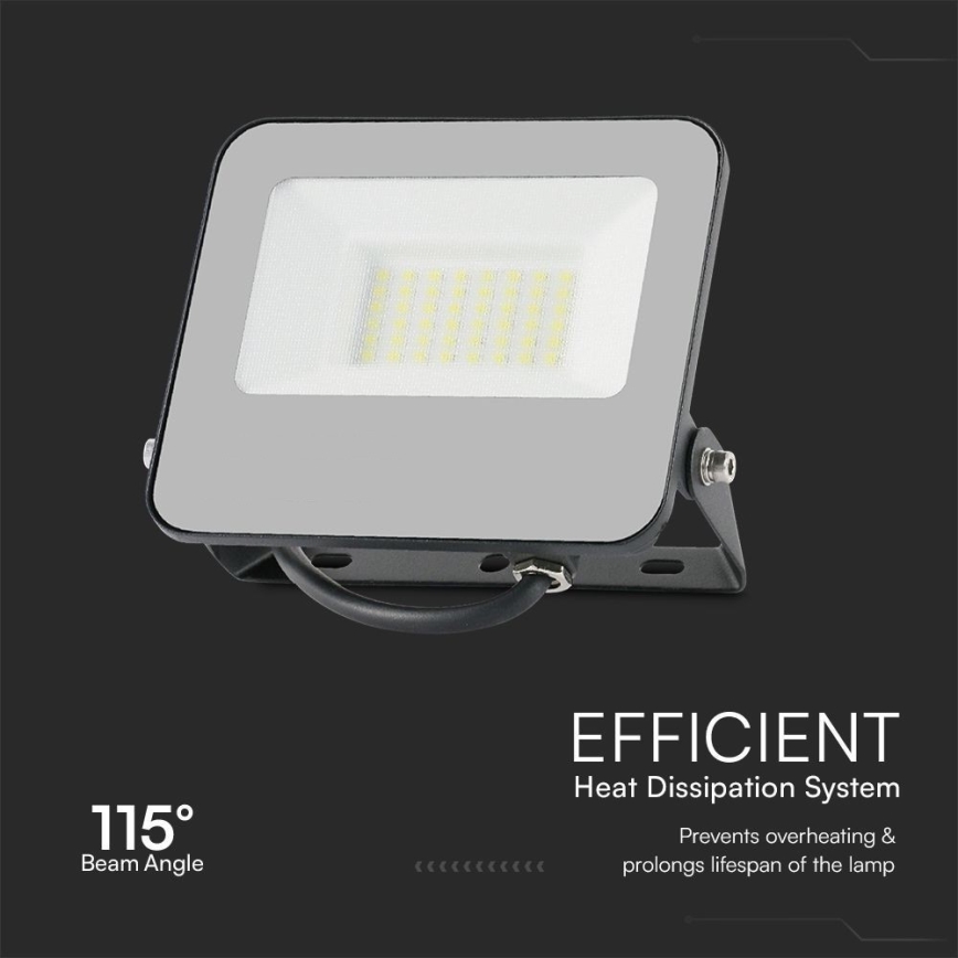 Proiettore LED RGBW dimmerabile LED/30W/230V IP65 grigio + Telecomando