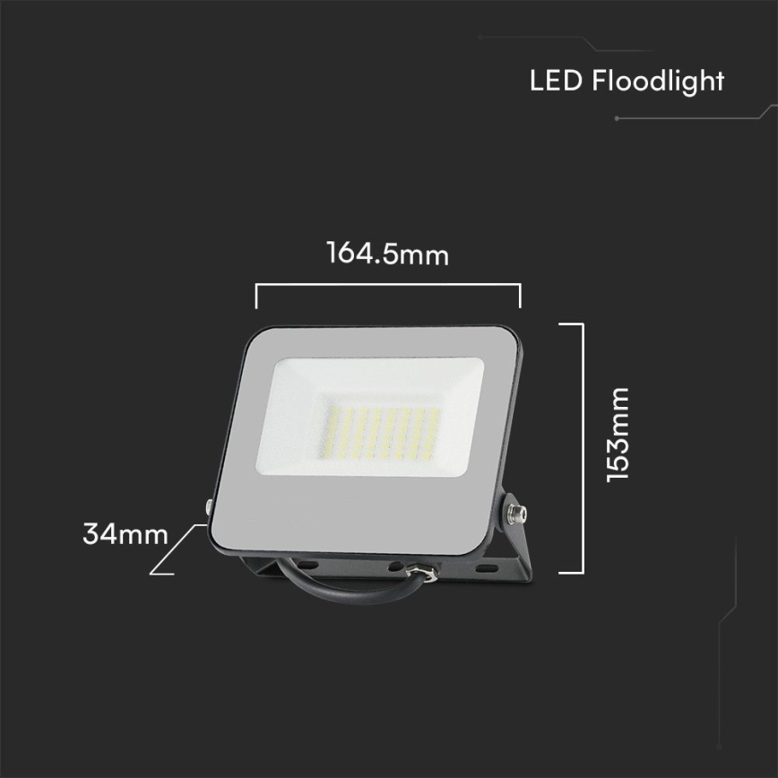 Proiettore LED RGBW dimmerabile LED/30W/230V IP65 grigio + Telecomando