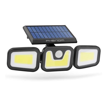 Proiettore solare a LED con sensore 3xLED/3,3W/5V IP65