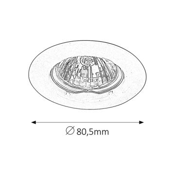 Rabalux 1088 - Lampada da incasso SPOT RELIGHT 1xGU5,3/50W/12V