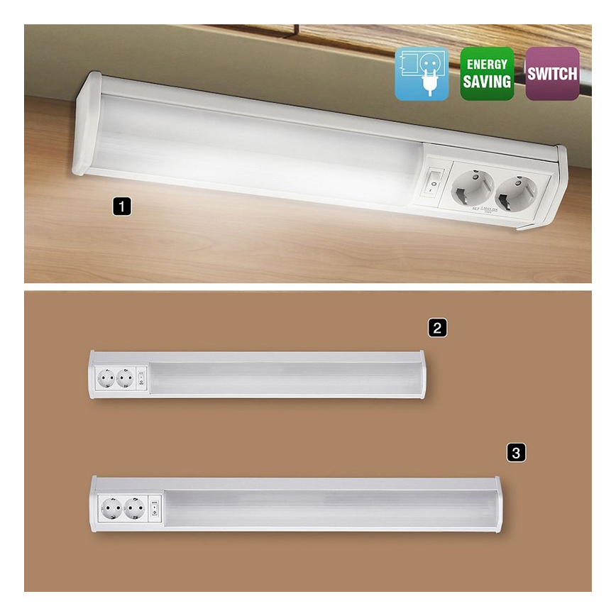 Rabalux - Lampada sottopensile con prese G13/15W/230V