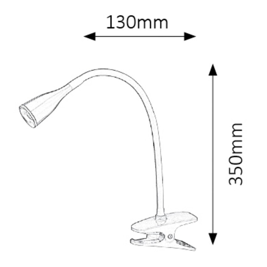 Rabalux - LED Lampada da tavolo con morsetto 1xLED/4,5W/230V