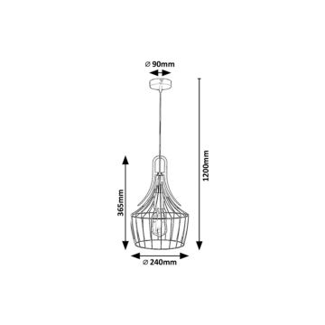 Rabalux - Lampadario a sospensione con filo 1xE27/40W/230V