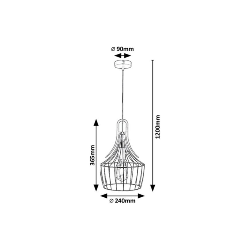 Rabalux - Lampadario a sospensione con filo 1xE27/40W/230V