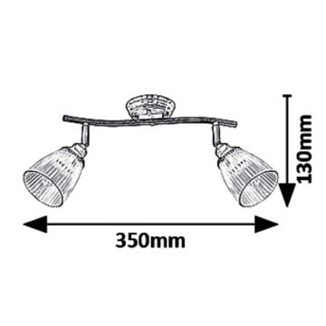 Rabalux - Luce Spot 2xE14/40W/230V