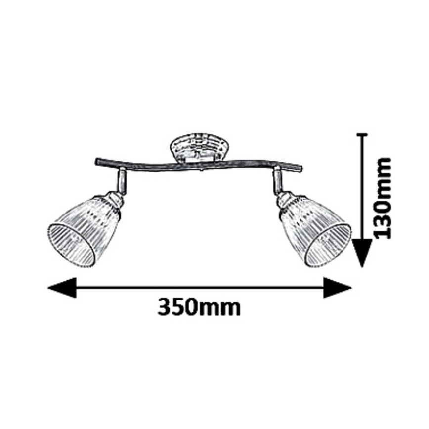 Rabalux - Luce Spot 2xE14/40W/230V