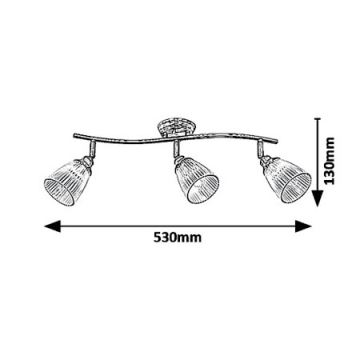 Rabalux 5017 - Luce Spot MARTHA 3xE14/40W/230V