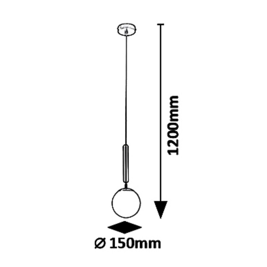 Rabalux - Lampadario a sospensione con filo 1xE14/9W/230V