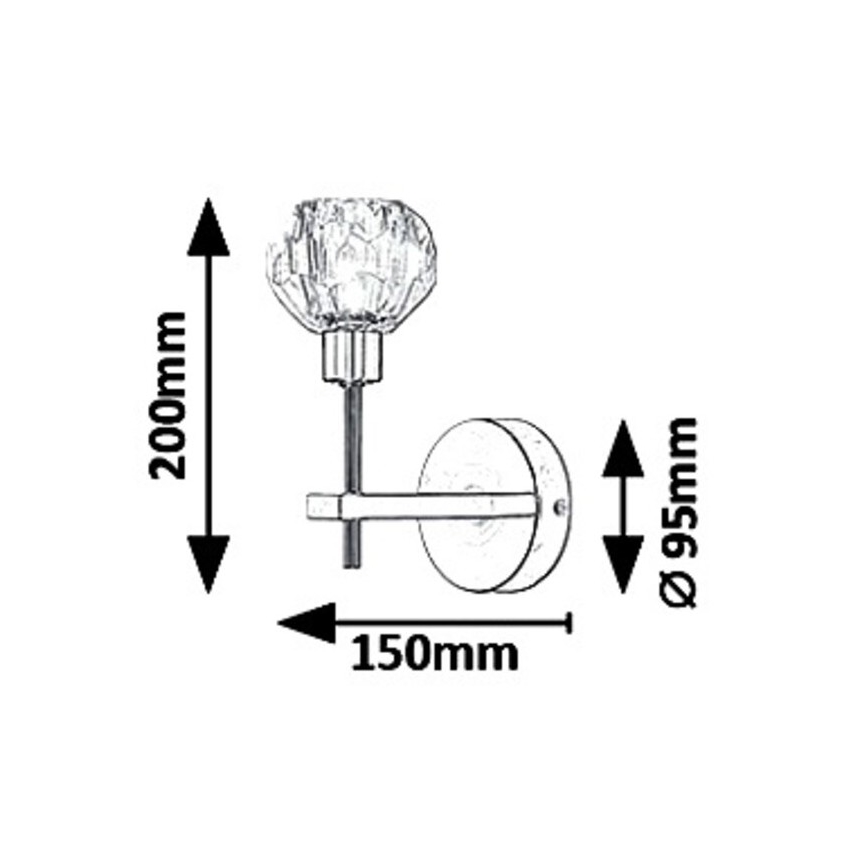 Rabalux 5394 - Applique KASSIA 1xG9/5W/230V