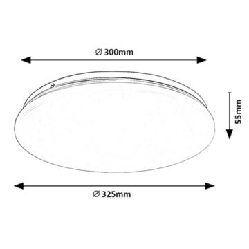 Rabalux - Plafoniera LED LED/18W/230V 4000K 32 cm