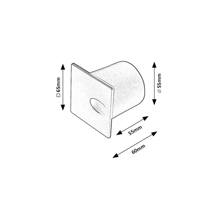 Rabalux - Illuminazione scale LED da esterno LED/3W/230V IP54 3000K bianco