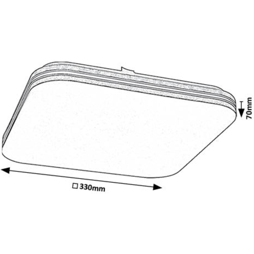 Rabalux - Plafoniera LED LED/18W/230V 4000K 33x33 cm