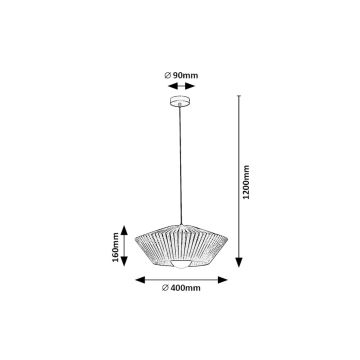 Rabalux - Lampadario a sospensione con filo 1xE27/6W/230V