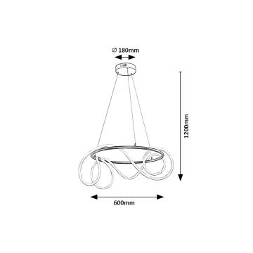 Rabalux - Lampadario LED a sospensione con filo LED/54W/230V