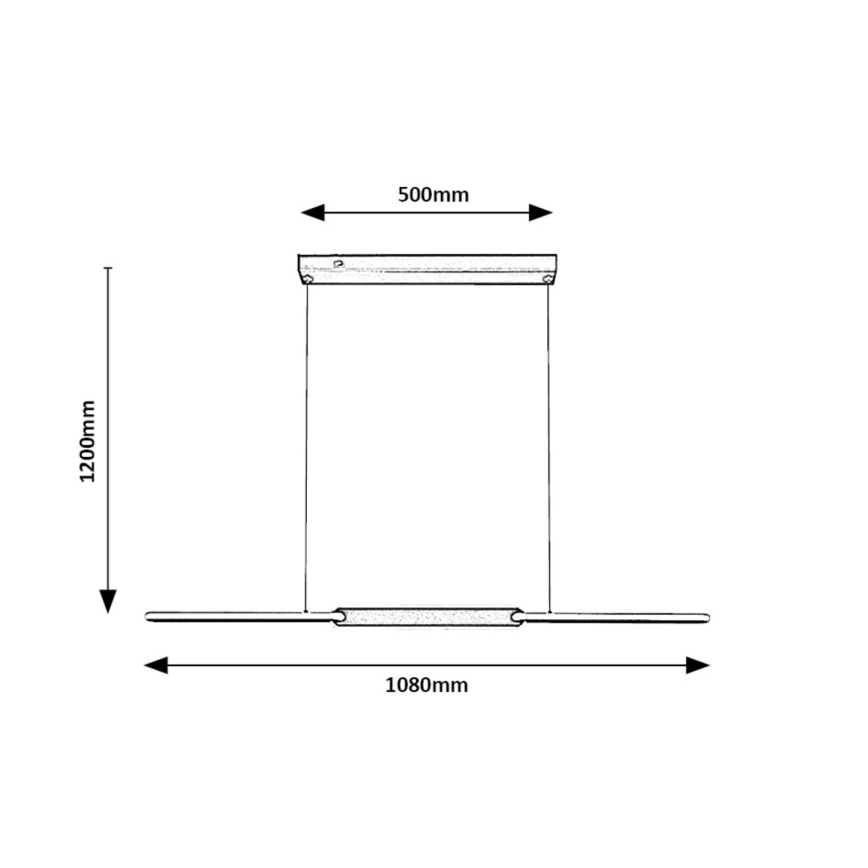 Rabalux - Lampadario LED a sospensione con filo LED/36W/230V 3000K/4000K