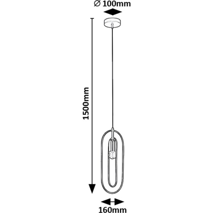 Rabalux - Lampadario a sospensione con filo 1xE27/40W/230V