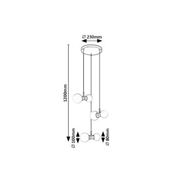 Rabalux - Lampadario a sospensione con filo 6xG9/28W/230V