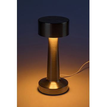 Rabalux - LED Ricaricabile touch lampada da tavolo LED/2,7W/5V 1200mAh 3000/4000/6000K oro