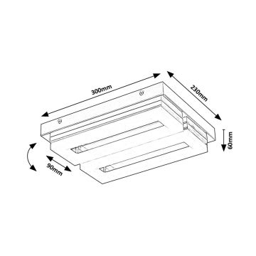 Rabalux - Plafoniera LED da bagno LED/24W/230V 4000K IP44