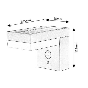 Rabalux - Lampada LED solare con sensore LED/6W/3,7V IP44