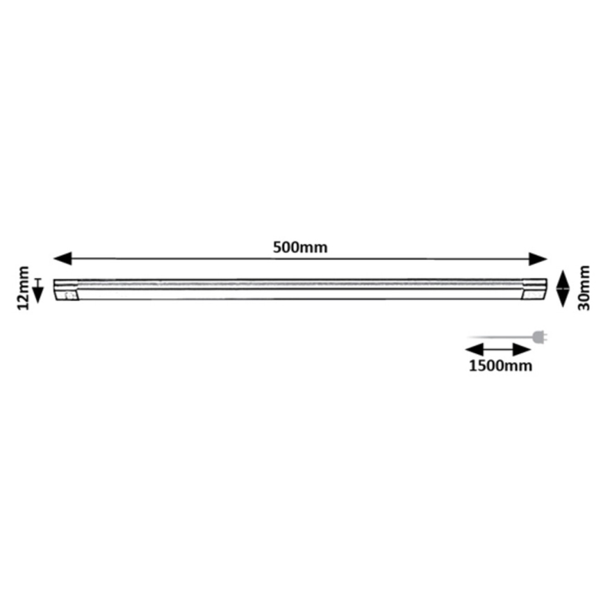 Rabalux - Luce LED dimmerabile sottopensile con sensore LED/8W/230V 3000K 50 cm