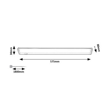 Rabalux - Lampada LED sottopensile LED/10W/230V 4000K 57 cm bianco