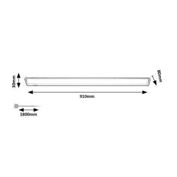 Rabalux - Lampada LED sottopensile LED/15W/230V 4000K 91 cm cromo opaco