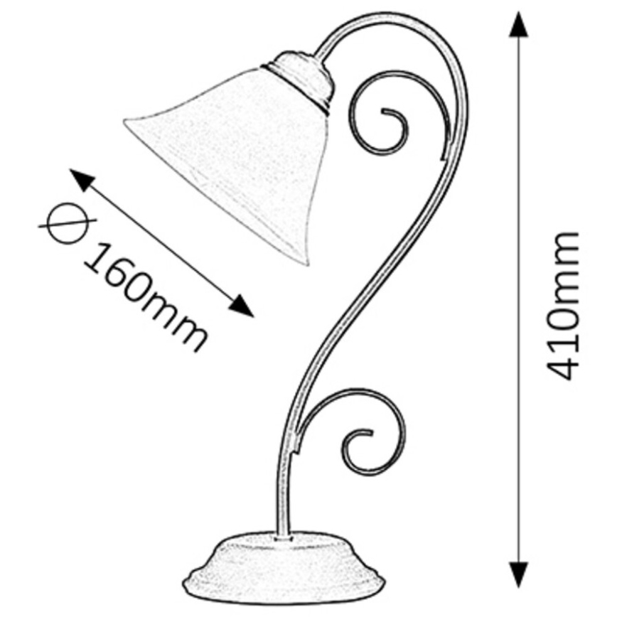 Rabalux 7812 - Lampada da tavolo ATHEN 1xE14/40W/230V