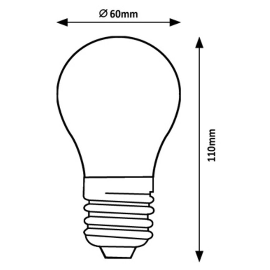 Rabalux - Lampadina LED A60 E27/4W/230V 4000K Classe energetica A