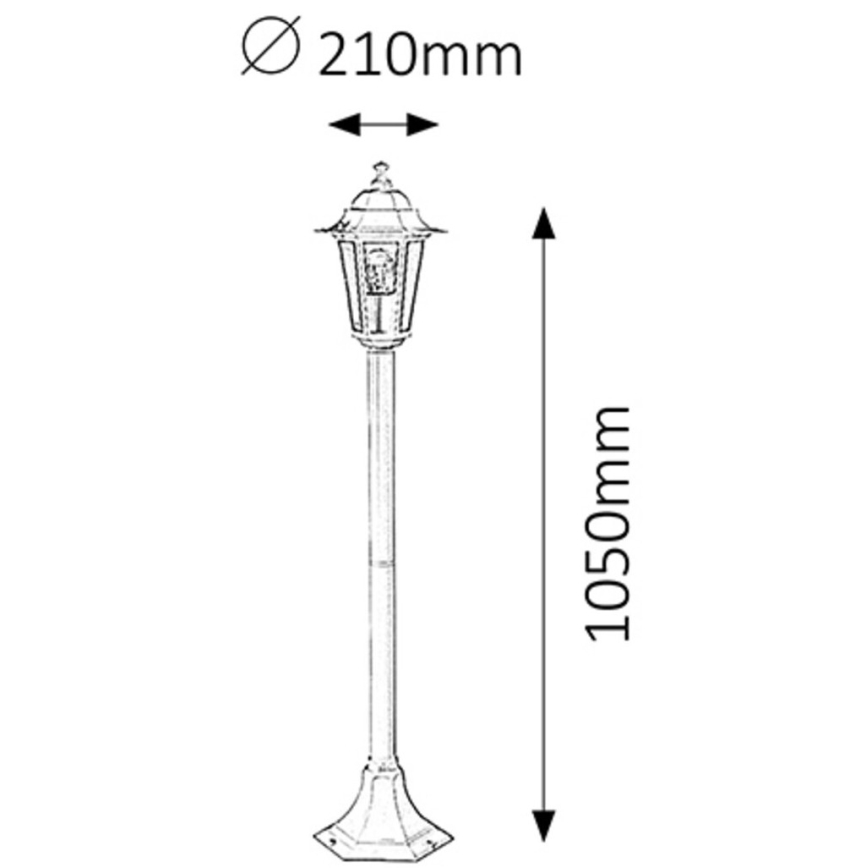 Rabalux - Lampada da esterno 1xE27/60W/230V