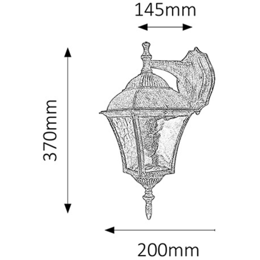 Rabalux - Applique da esterno 1xE27/60W/230V IP44