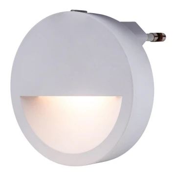 Rabalux - Lampada notturna LED con sensore LED/0,5W/230V 3000K diametro 65 mm