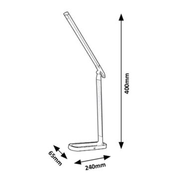 Rabalux - Lampada touch da tavolo LED LED/7W/230V nera