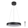 Rabalux - Lampadario a sospensione con filo LED dimmerabile LED/38W/230V 3000-6500K nero + telecomando