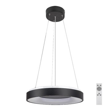 Rabalux - Lampadario a sospensione con filo LED dimmerabile LED/38W/230V 3000-6500K nero + telecomando