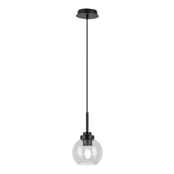 Rabalux - Lampadario da bagno a filo 1xE27/15W/230V nero IP44