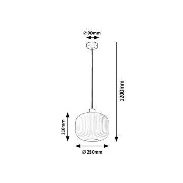 Rabalux - Lampadario su filo 1xE27/60W/230V